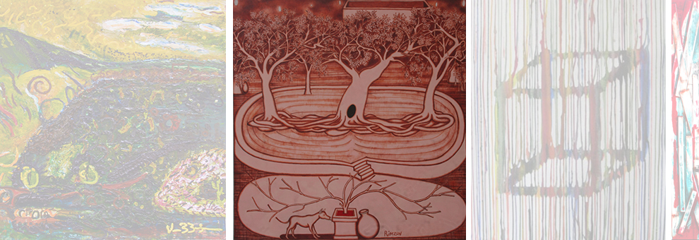 Hole on the Tree, acrylic by NN Rimzon
