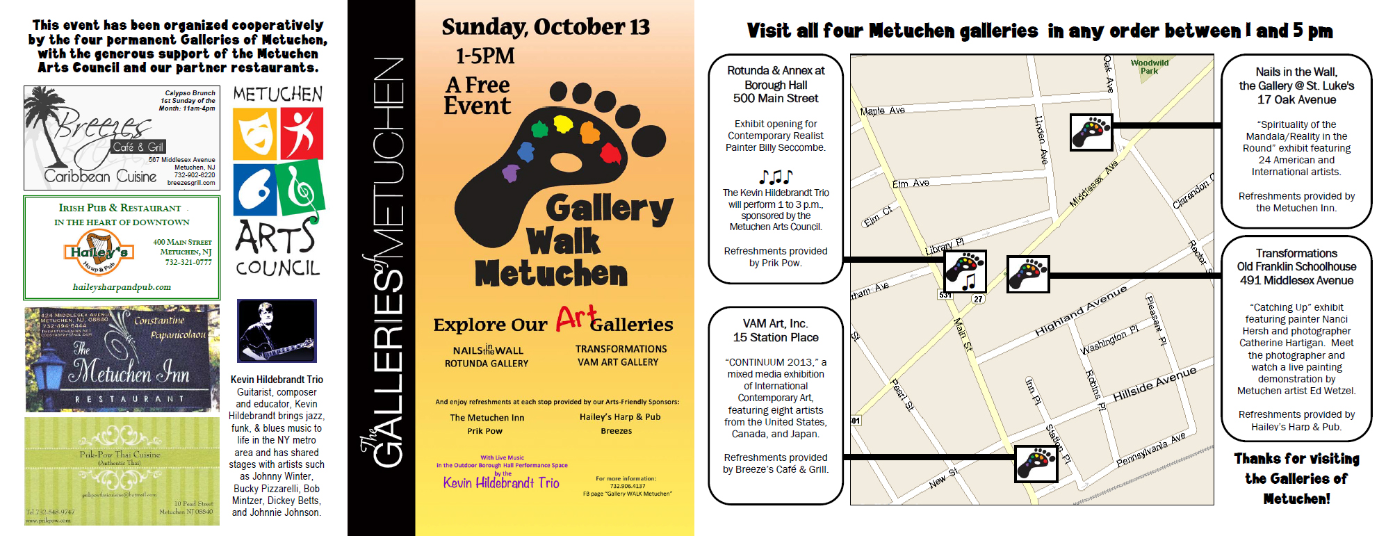 Gallery Walk Metuchen 2013
